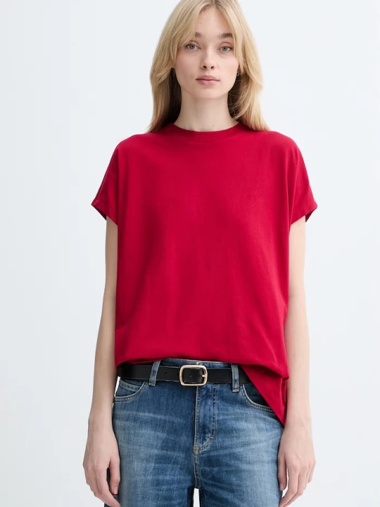 Zdjęcie produktu Marc O'Polo T-shirt damski bawełniany czerwony