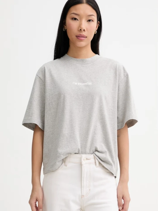 Zdjęcie produktu Marc O'Polo T-shirt damski bawełniany szary