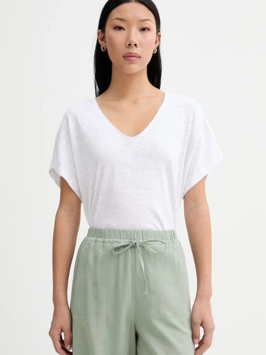 Zdjęcie produktu Marc O'Polo T-shirt damski bawełniany biały