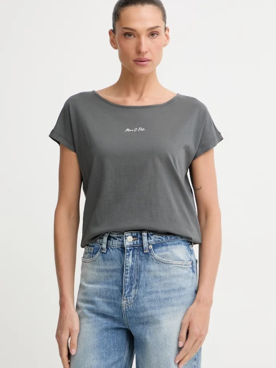 Zdjęcie produktu Marc O'Polo T-shirt damski bawełniany szary