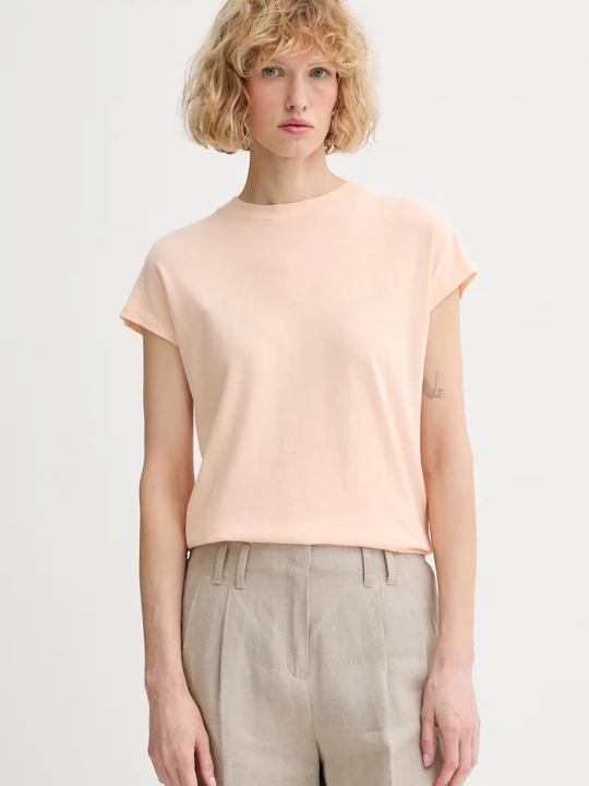Zdjęcie produktu Marc O'Polo T-shirt damski bawełniany pomarańczowy