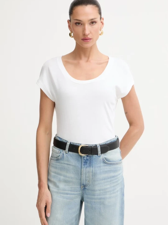 Zdjęcie produktu Marc O'Polo T-shirt damski bawełniany biały
