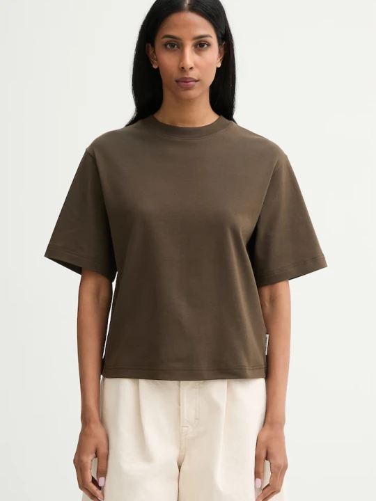 Zdjęcie produktu Marc O'Polo T-shirt damski bawełniany brązowy