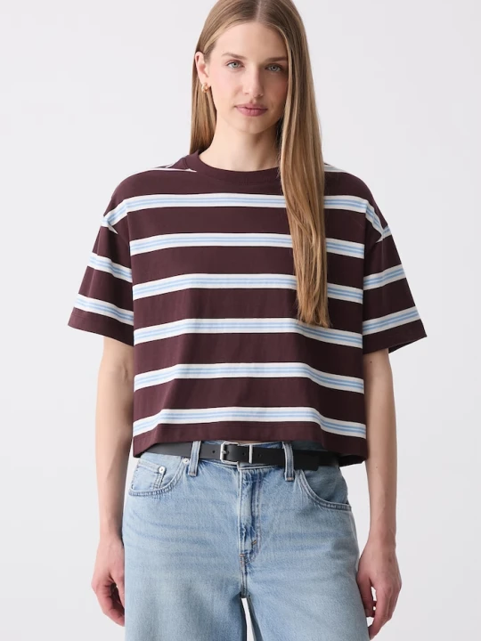 Zdjęcie produktu Marc O'Polo T-shirt damski bawełniany bordowy