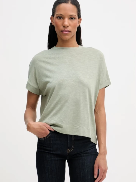Zdjęcie produktu Marc O'Polo T-shirt damski z bawełną zielony