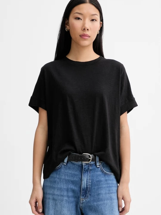 Zdjęcie produktu Marc O'Polo T-shirt damski z bawełną czarny