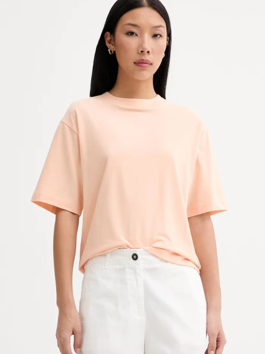 Zdjęcie produktu Marc O'Polo T-shirt damski z bawełną pomarańczowy