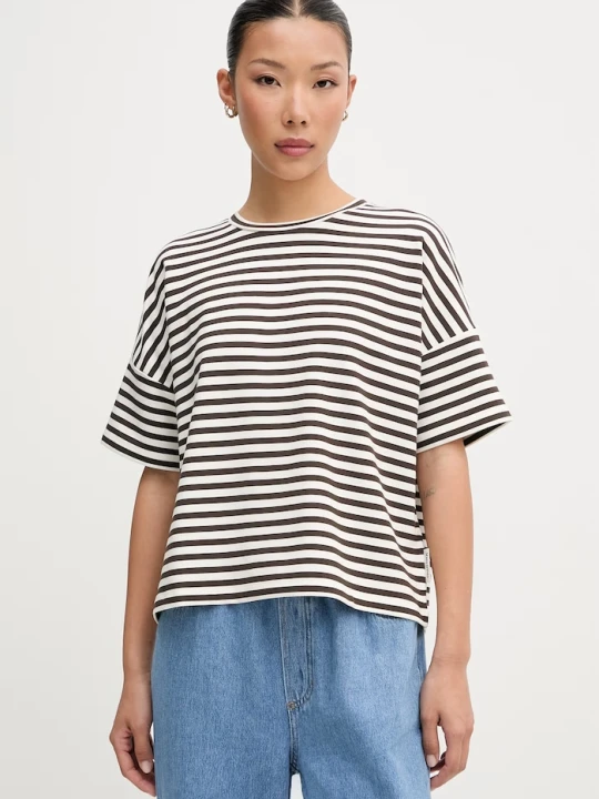 Zdjęcie produktu Marc O'Polo T-shirt damski z modalem brązowy