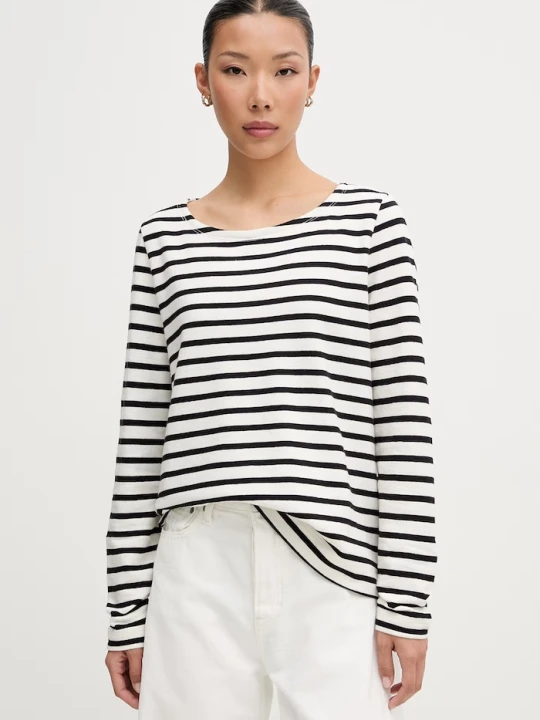 Zdjęcie produktu Marc O'Polo T-shirt lounge damski bawełniany beżowy