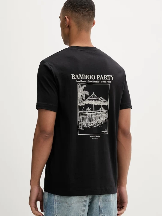 Zdjęcie produktu Marc O'Polo T-shirt męski bawełniany czarny