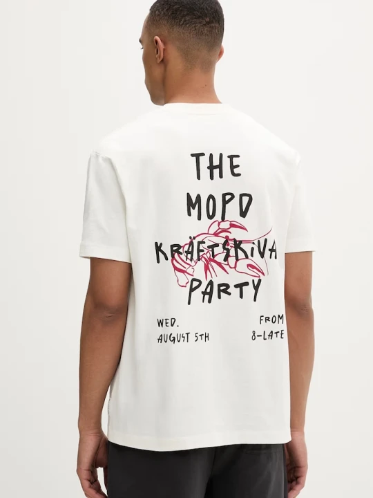 Zdjęcie produktu Marc O'Polo T-shirt męski bawełniany beżowy