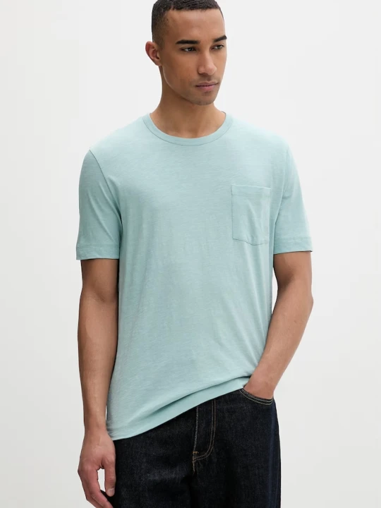 Zdjęcie produktu Marc O'Polo T-shirt męski bawełniany turkusowy
