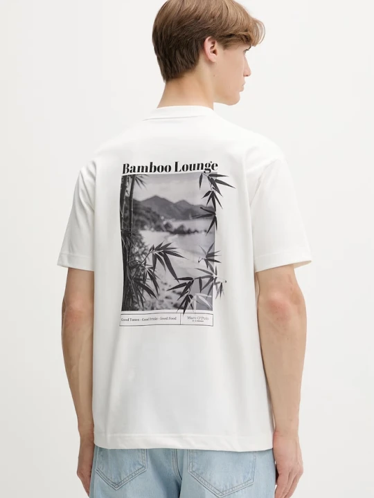 Zdjęcie produktu Marc O'Polo T-shirt męski bawełniany beżowy