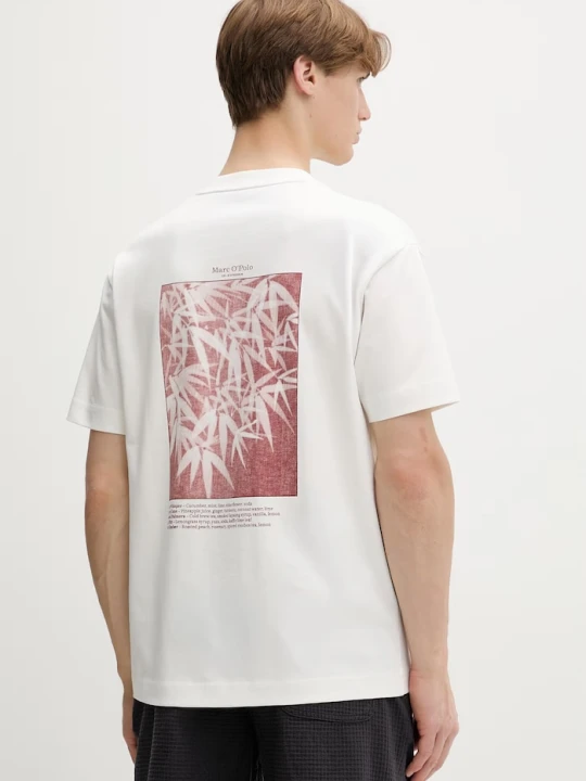 Zdjęcie produktu Marc O'Polo T-shirt męski bawełniany beżowy