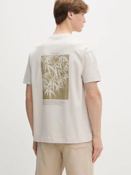 Zdjęcie produktu Marc O'Polo T-shirt męski bawełniany beżowy