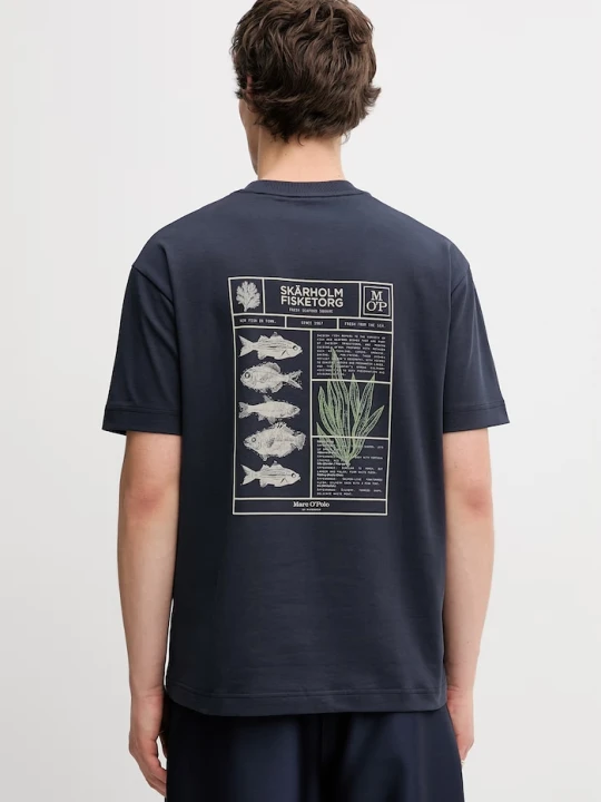 Zdjęcie produktu Marc O'Polo T-shirt męski bawełniany granatowy