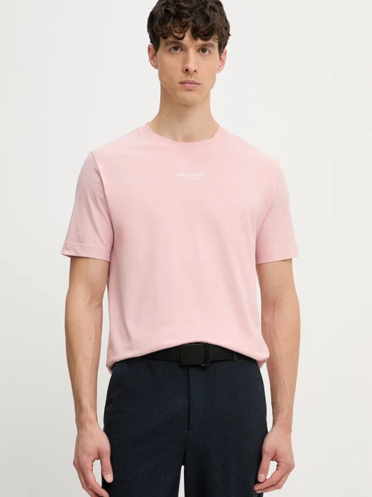 Zdjęcie produktu Marc O'Polo T-shirt męski bawełniany różowy