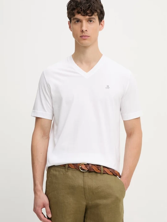 Zdjęcie produktu Marc O'Polo T-shirt męski bawełniany biały