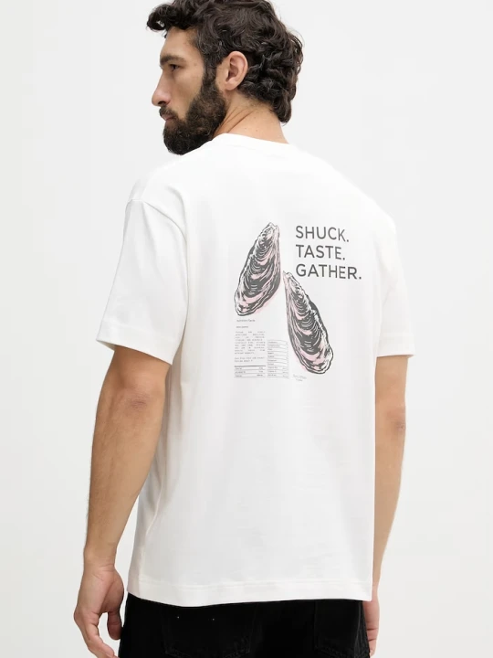 Zdjęcie produktu Marc O'Polo T-shirt męski bawełniany beżowy