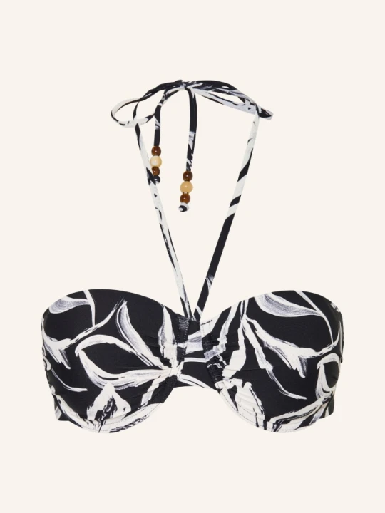 Zdjęcie produktu Marc O'polo Top Bikini Na Ramiączkach Z Ozdobnymi Perełkami schwarz