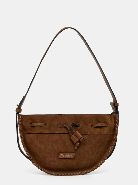 Zdjęcie produktu Marc O'Polo torebka crossbody damska zamszowa brązowy