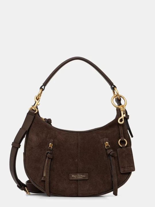 Zdjęcie produktu Marc O'Polo torebka crossbody damska zamszowa brązowy