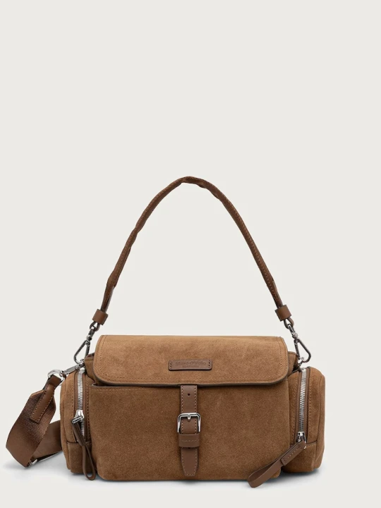 Zdjęcie produktu Marc O'Polo torebka crossbody damska zamszowa brązowy