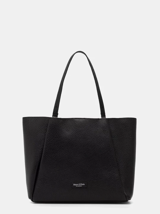 Zdjęcie produktu Marc O'Polo torebka shopper damska skórzana czarny