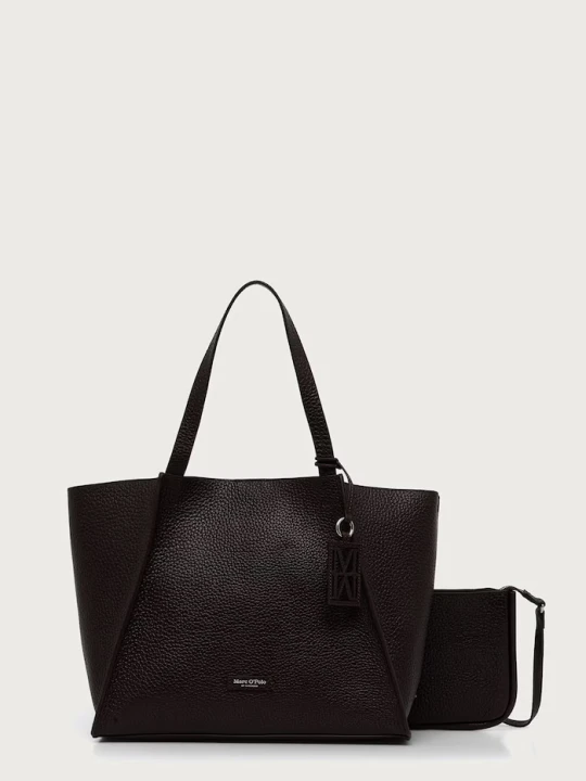 Zdjęcie produktu Marc O'Polo torebka shopper damska skórzana bordowy