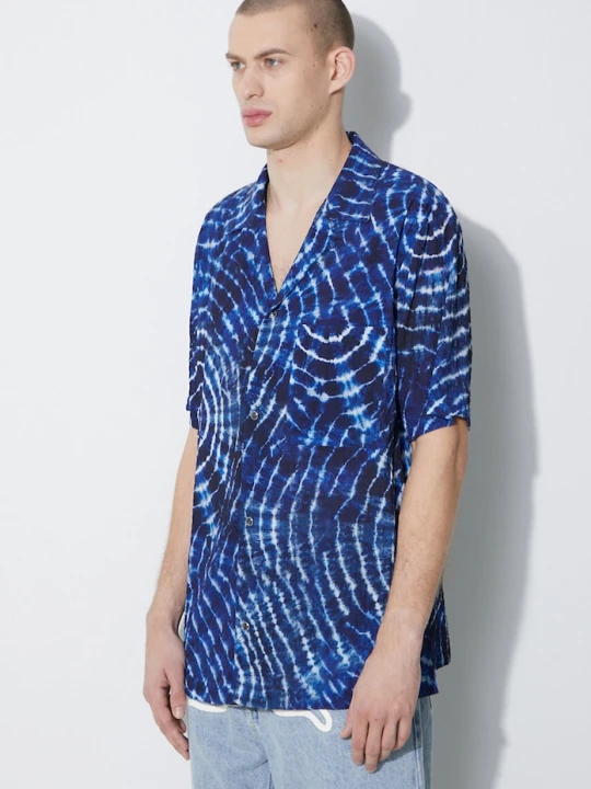 Zdjęcie produktu Marcelo Burlon koszula Aop Soundwaves Hawaii Shirt niebieski