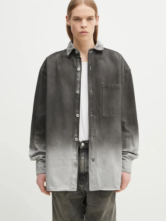 Zdjęcie produktu Marcelo Burlon koszula jeansowa Gradient Denim Overshirt Black White szary
