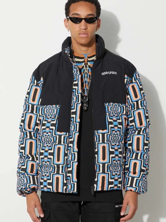 Zdjęcie produktu Marcelo Burlon kurtka Aop Optical Cross Block czarny