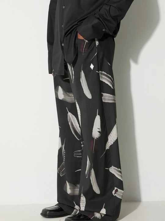 Zdjęcie produktu Marcelo Burlon spodnie wełniane Aop Wind Feathers