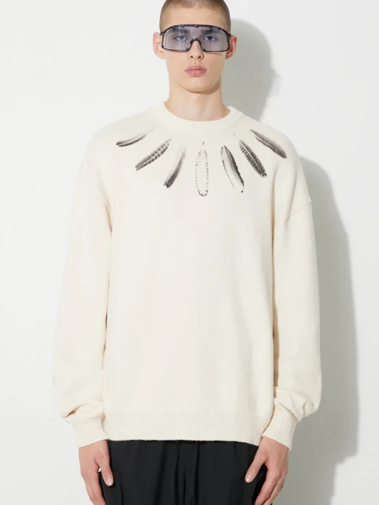Zdjęcie produktu Marcelo Burlon sweter bawełniany Aop Wind Feather