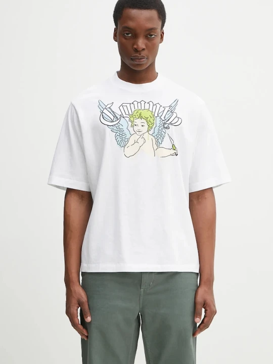 Zdjęcie produktu Marcelo Burlon t-shirt bawełniany County Angel Boxy T-Shirt White Multicol