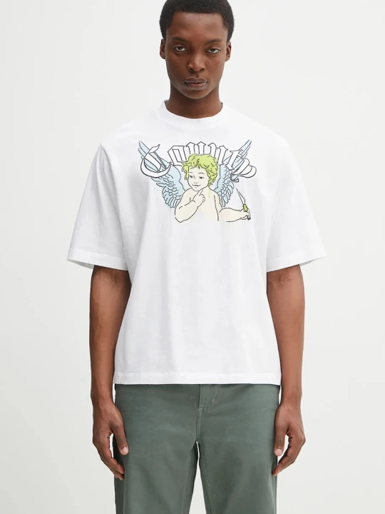 Zdjęcie produktu Marcelo Burlon t-shirt bawełniany County Angel Boxy T-Shirt White Multicol