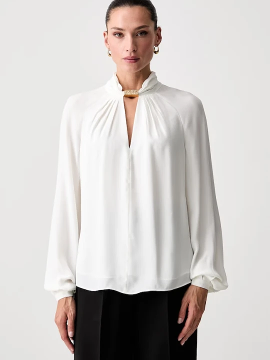 Zdjęcie produktu Marciano by Guess bluzka damska z acetatem NORI biały