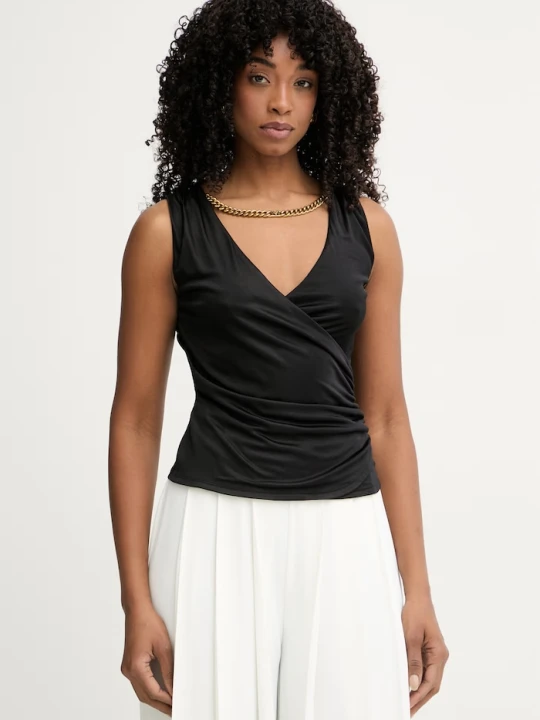Zdjęcie produktu Marciano by Guess bluzka na ramiączkach damska z wiskozy INES czarny