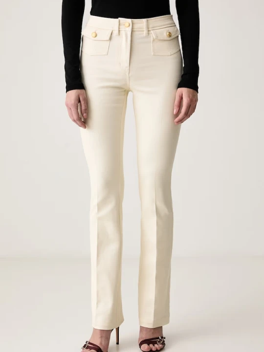 Zdjęcie produktu Marciano by Guess jeansy flare damskie ALBA beżowy