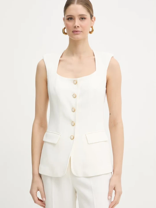 Zdjęcie produktu Marciano by Guess kamizelka damska z wiskozy GRETHA beżowy
