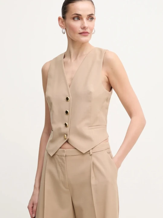 Zdjęcie produktu Marciano by Guess kamizelka z domieszką wełny IRINA beżowy