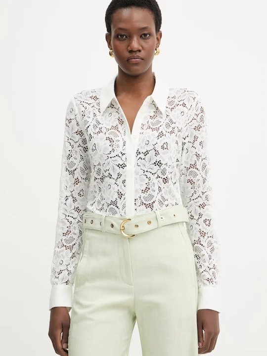 Zdjęcie produktu Marciano by Guess koszula damska koronkowa FAITH beżowy