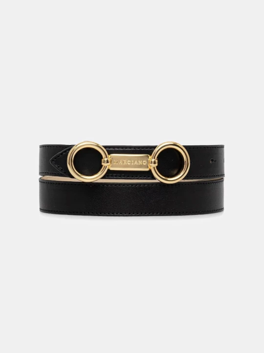 Zdjęcie produktu Marciano by Guess pasek damski skórzany czarny