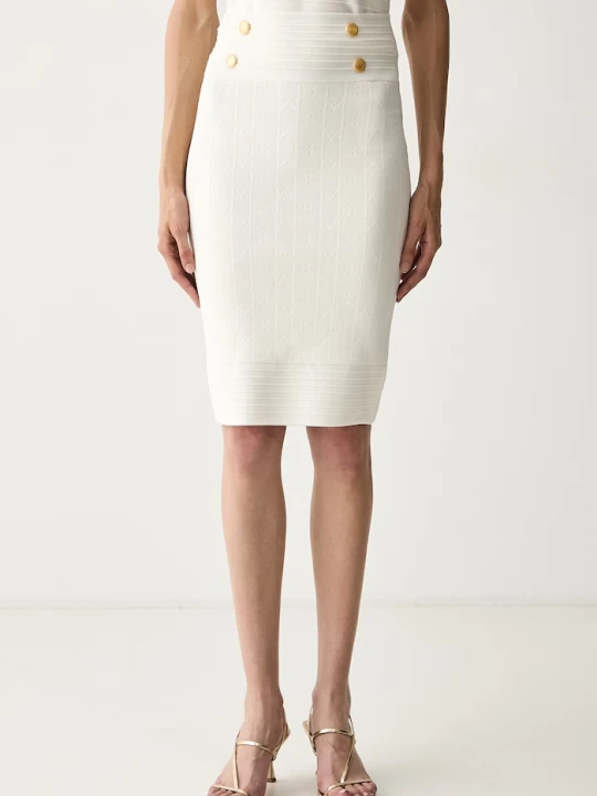 Zdjęcie produktu Marciano by Guess spódnica ołówkowa z wiskozą YAMNA beżowy