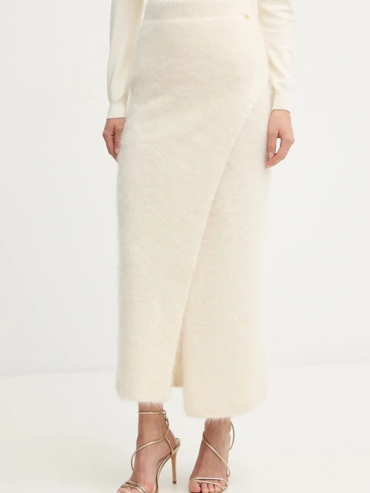 Zdjęcie produktu Marciano by Guess spódnica z dodatkiem wełny AGNES beżowy