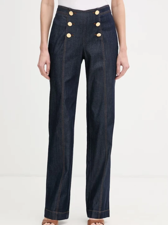 Zdjęcie produktu Marciano by Guess spodnie damskie z lyocellem KATIE granatowy