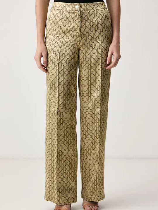 Zdjęcie produktu Marciano by Guess spodnie damskie z wiskozą SIENNA złoty