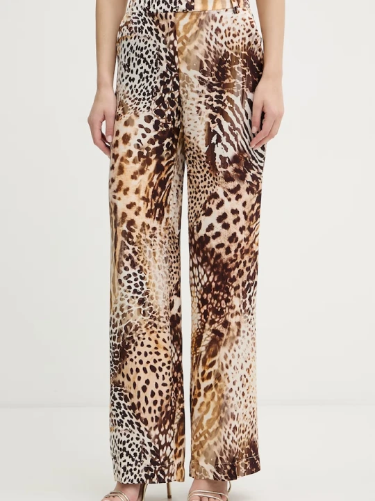 Zdjęcie produktu Marciano by Guess spodnie damskie z wiskozy GISELLE brązowy