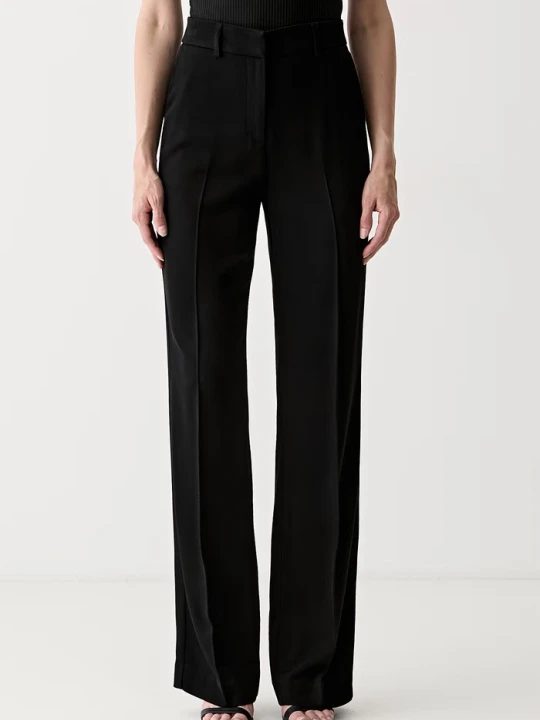 Zdjęcie produktu Marciano by Guess spodnie regular damskie z dodatkiem wełny ABBY czarny