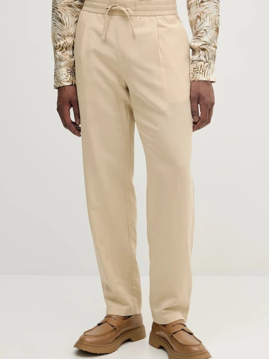 Zdjęcie produktu Marciano by Guess spodnie z domieszką lnu DANIEL beżowy
